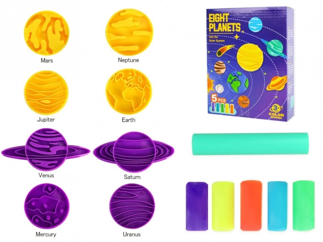 Obrazovni set od plastelina Planeti Sunčevog sustava
