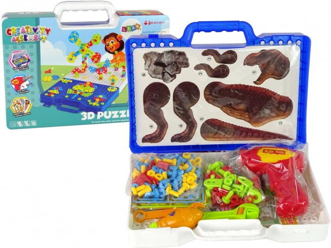 Konstruktorski set 3D DIY dinosauri