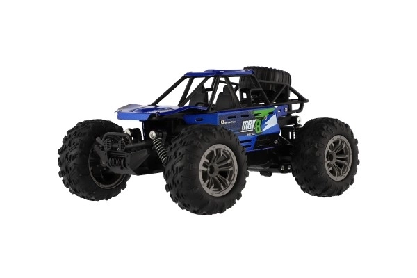 Auto RC buggy terensko plavo 22cm plast 2,4GHz na baterije + punjivi paket u kutiji 32x16x18cm