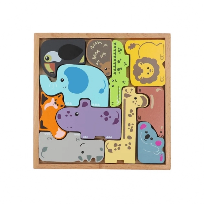 Drvene puzzle Zoo ekipa životinja