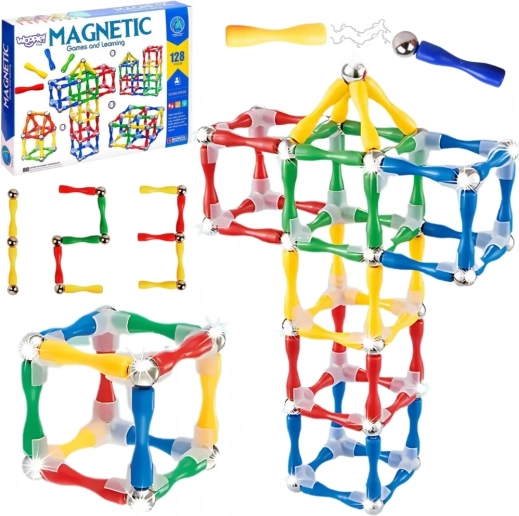 Magnetične konstrukcijske kocke 3D 128 dijelova XXL Woopie