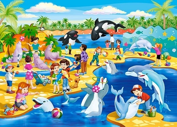Puzzle Delfinarij 60 dijelova
