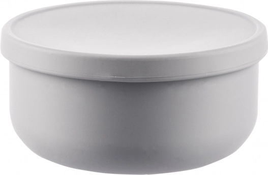 Silikonska zdjelica s poklopcem, Dove Grey