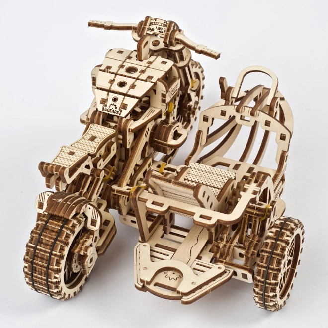 Ugears 3D slagalica Motocikl s prikolicom 380 dijelova