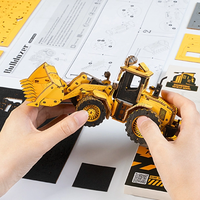 RoboTime drvene 3D puzzle - Utovarivač