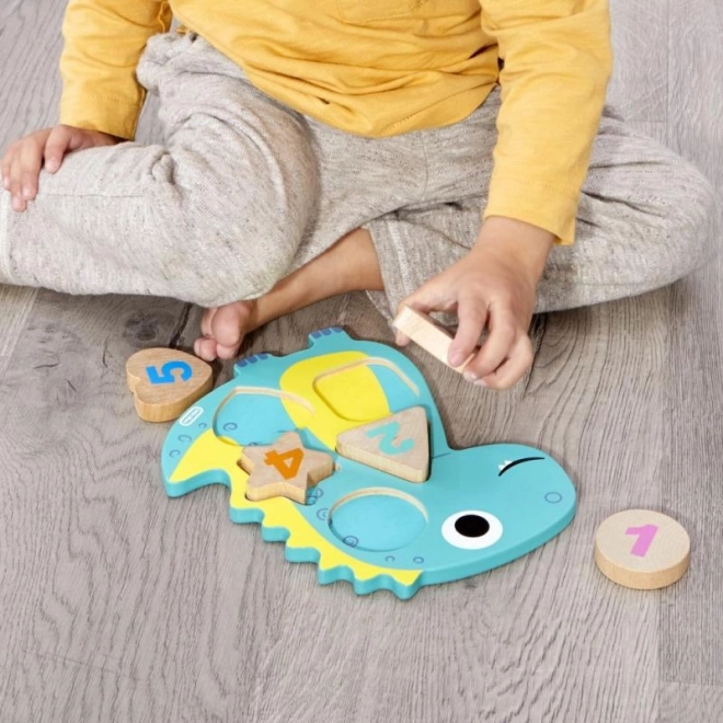 Little Tikes Drvene puzzle s brojevima - Jednorog, Dinosaurus, Lama
