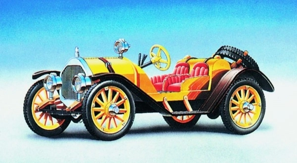 Model Mercer Raceabout 1912 12,5x5,5cm u kutiji 25x14,5x4,5cm