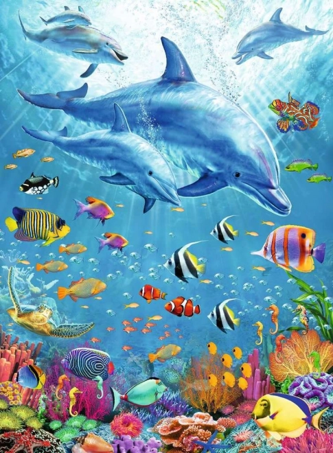 Ravensburger Puzzle Među dupinima XXL 100 komada