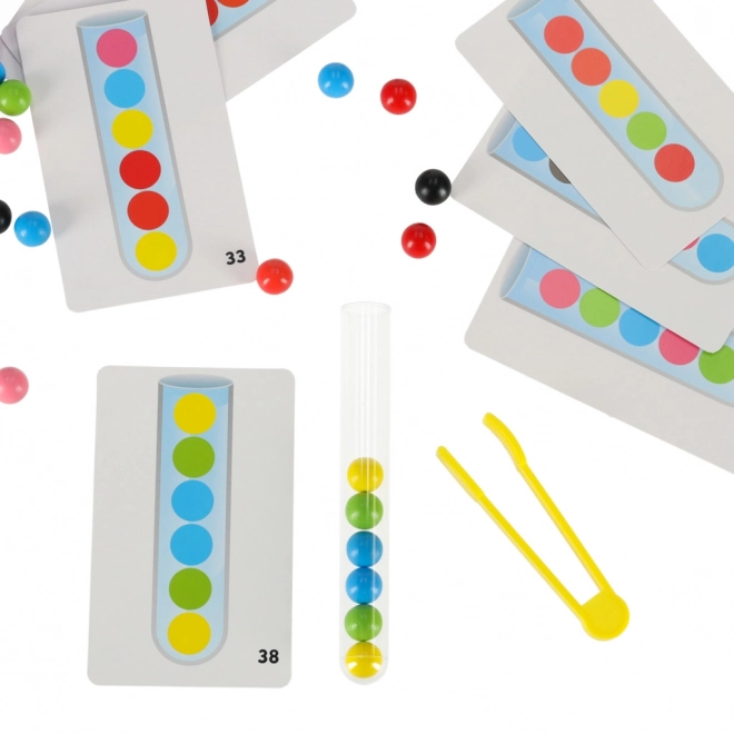 Obrazovna slagalica - šarene montessori kuglice