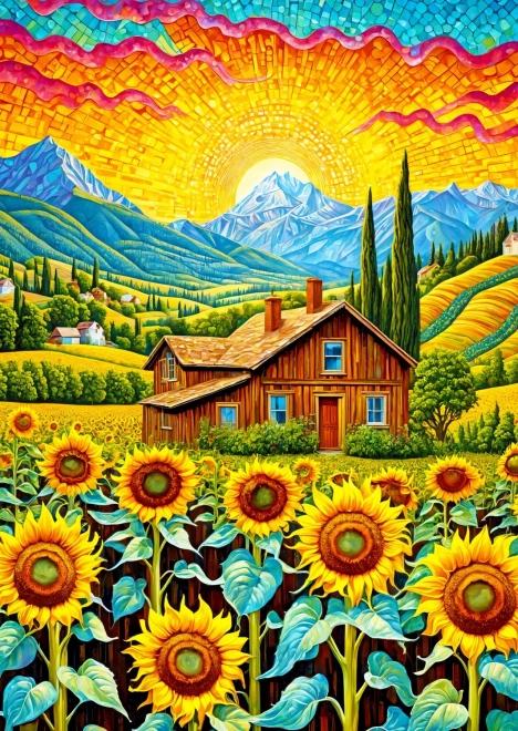 ENJOY puzzle Kuća suncokreta – 1000 dijelova