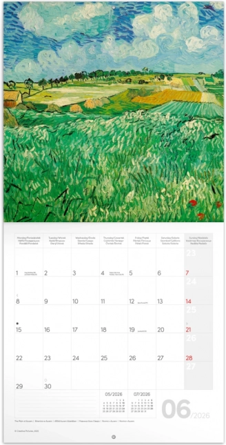 Bilješkama kalendar Vincent van Gogh 2026