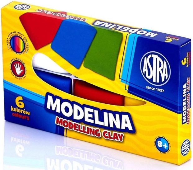 Plastelin ASTRA 6×21 g – set boja za kreativno stvaranje