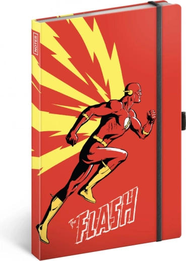 Notes s crtama THE FLASH s gumicom i držačem za olovku