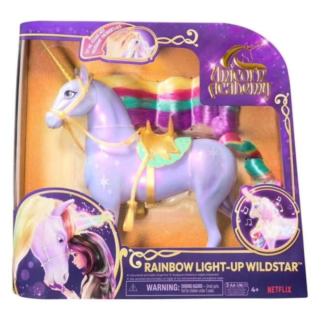UNICORN ACADEMY SVJETLEĆI JEDNOROG WILDSTAR 24cm
