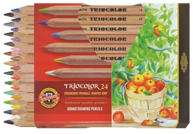KOH-I-NOOR Trokutaste bojice 3154 Triocolor Natur jake 24 kom