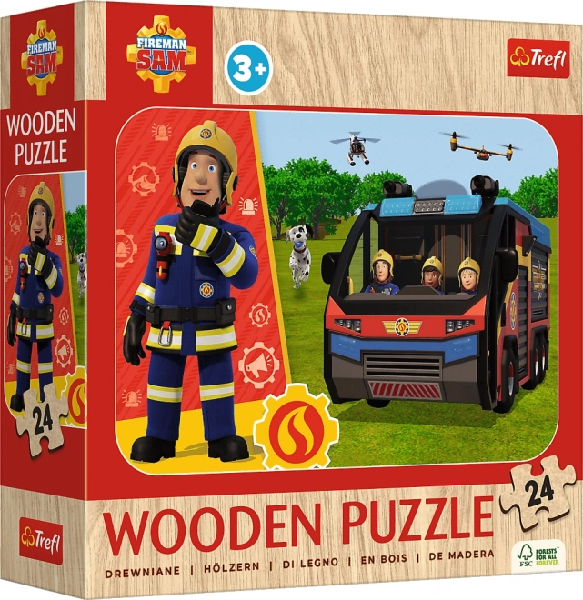 Drvene puzzle VATROGASAC SAM 24 dijelova