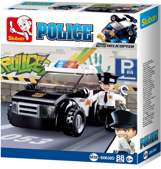 Sluban Policija 4u1 M38-B0638D Patrolno vozilo