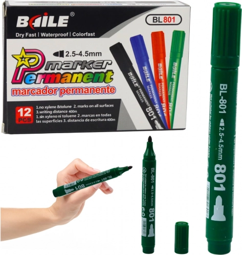 trajni vodootporni zeleni marker 2,5–4,5 mm