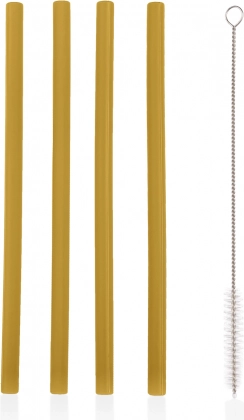 Silikonske slamke 4 kom, Mustard Yellow