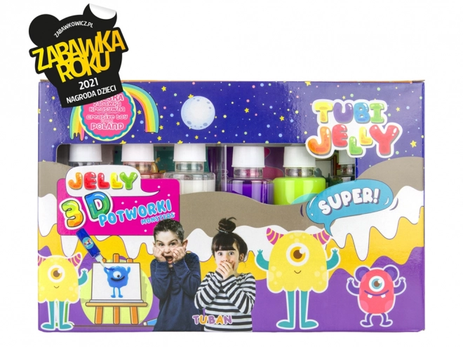 Tubi Jelly set 6 boja - Čudovišta