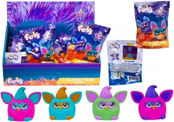 Furby kolekcionarska 3D gumena figurica, mix vrsta
