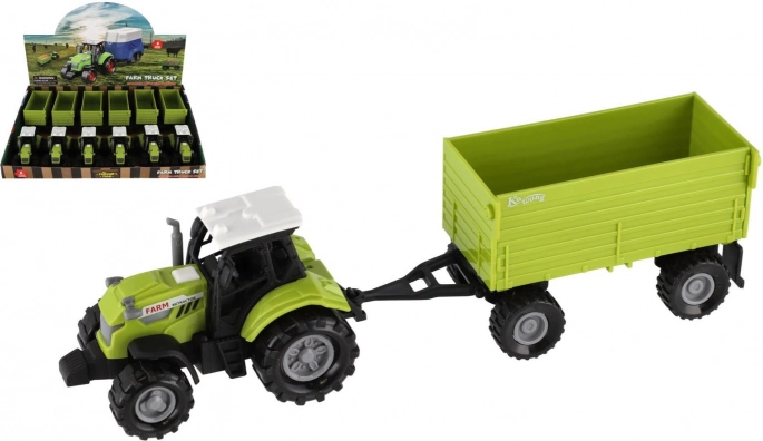 Plastični traktor s prikolicom 26 cm sa svjetlom i zvukom