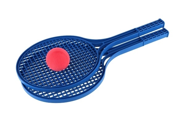 Mekani tenis plastične šarene + loptica 53cm u mreži