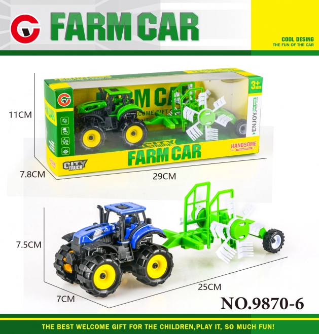 Traktor na inerciju s prikolicom 25 cm