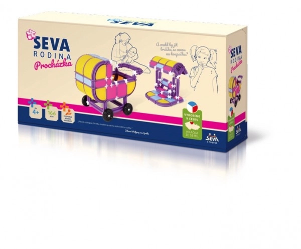 Konstrukcijski set SEVA OBITELJ Šetnja plastika 166 kom u kutiji 32x17x8cm