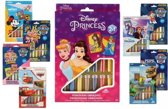 Pješčane slike Disney 2-u-1, mix vrsta u kutiji