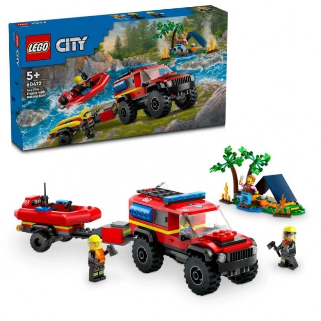 LEGO® City 60412 Vatrogasno vozilo 4x4 i spasilački čamac