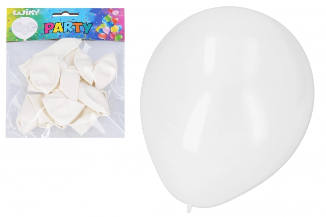 Bijeli baloni za napuhavanje 30 cm - set od 10 komada