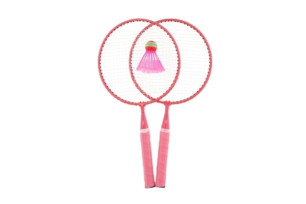 Badminton set dječji metal/plastika 2 rekete + 3 loptice 2 boje u mrežici 23x45x6cm