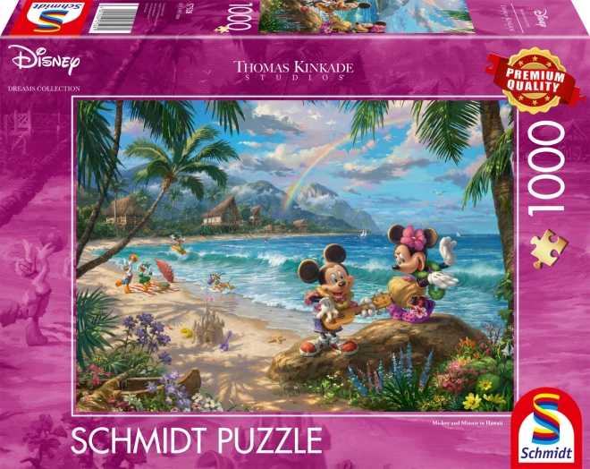 Puzzle Minnie i Mickey na Havajima 1000 dijelova