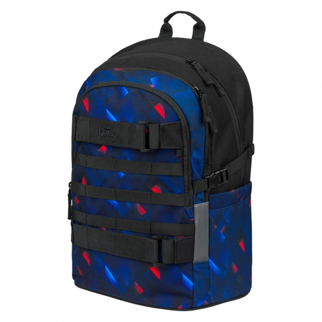 BAAGL set ruksak, pernica i sportska torba Skate Indigo