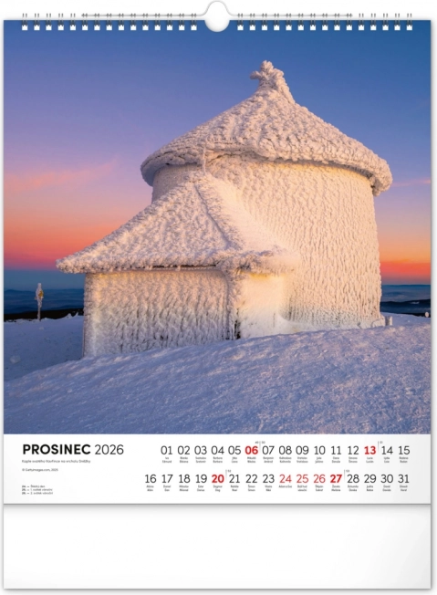 Zidni kalendar Krkonoše 2026