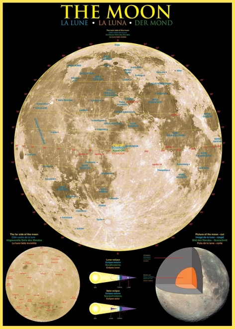 Puzzle EUROGRAPHICS Mjesec 1000 dijelova
