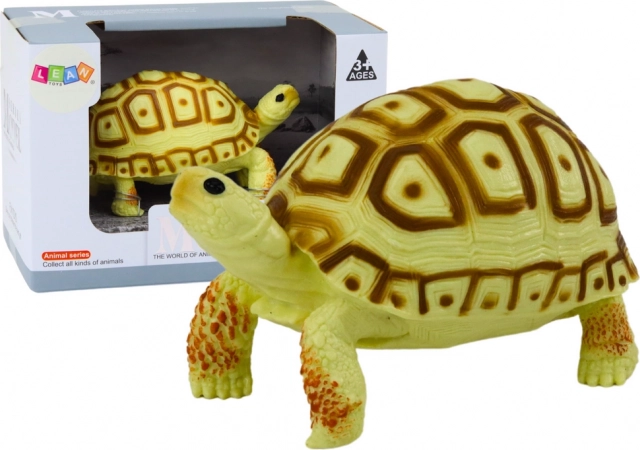Kolekcionarska figurica kornjače – svijetlo žuta i smeđa, 11 cm