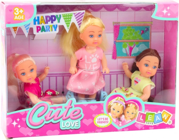 Set od 3 Mini Lutkice Za Rođendansku Zabavu
