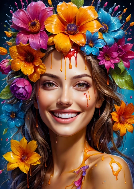 ENJOY puzzle cvjetna djevojka 1000 dijelova