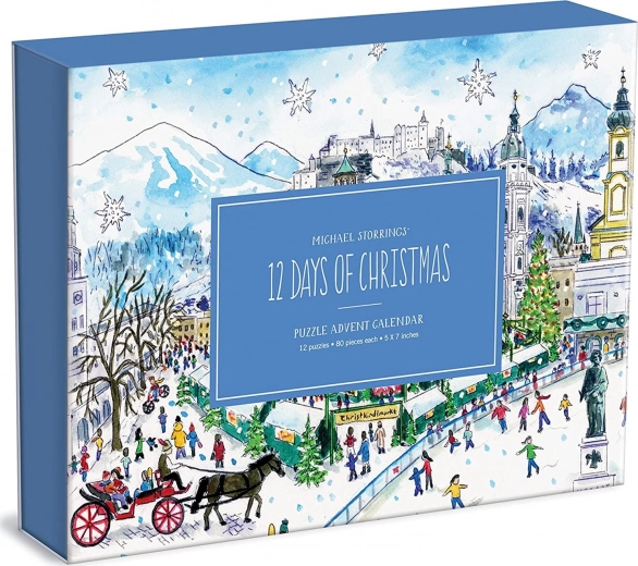 Adventski kalendar puzzle 12 božićnih dana 12×80 dijelova GALISON