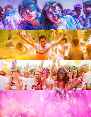 Šareni prah Holi - 10 x 100 g