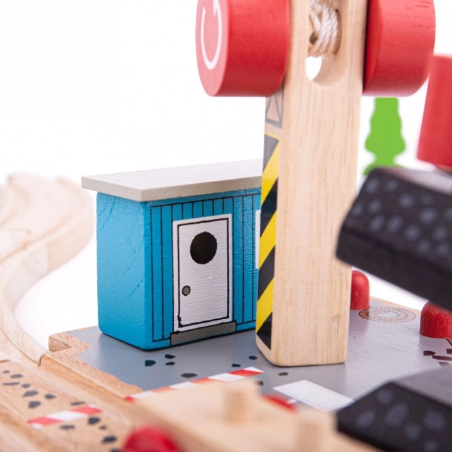 Bigjigs Rail Ugljenokop s dizalicom