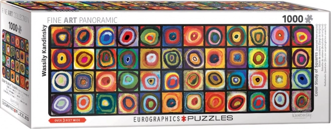 Panoramske puzzle Šarena studija kvadrata 1000 dijelova