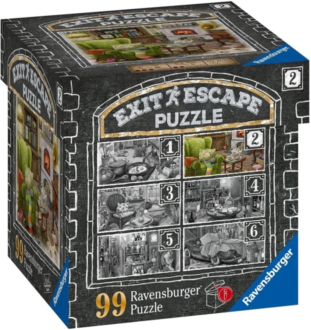 Ravensburger bijeg igra EXIT puzzle Strašno imanje: U dnevnoj sobi 99 dijelova