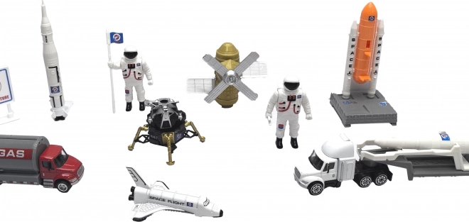 Set astronauta i svemirskih prijevoznih sredstava