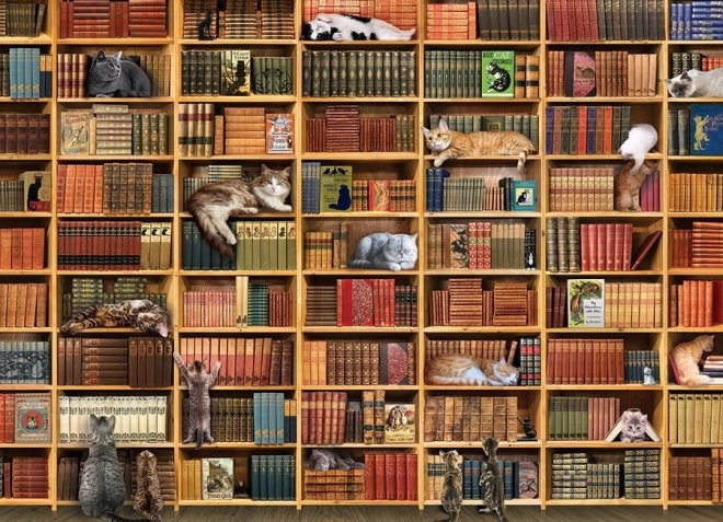 Puzzle Mačja knjižnica 1000 dijelova