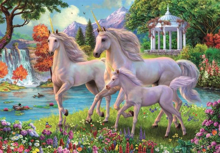 Puzzle Jednorogovi kod vodopada 180 dijelova