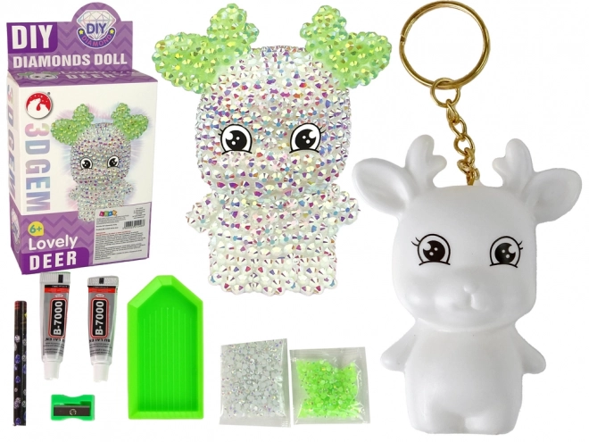 Kreativni set DIY Kristalni sob privjesak 3D bijeli