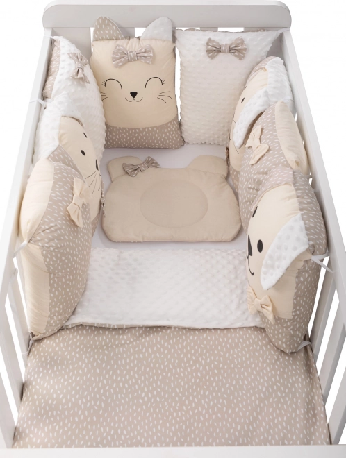 Komplet za krevetić Sleep Guardian 12-dijelni bež